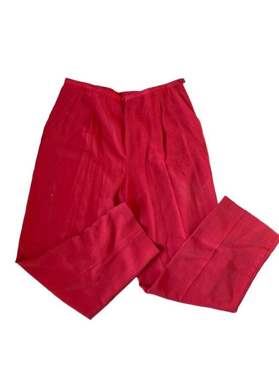 Pants - Sport Red Tencel Dress Pants